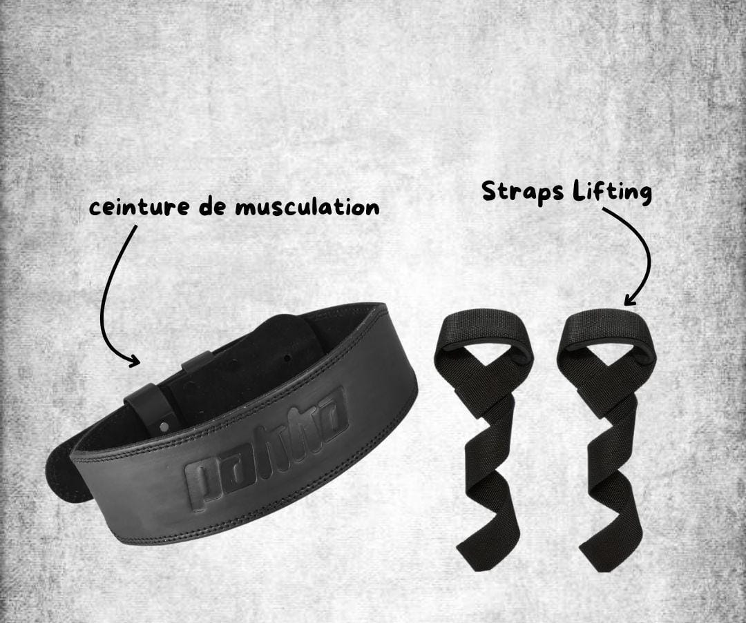 Ceinture lombaire de musculation en cuir haute qualité