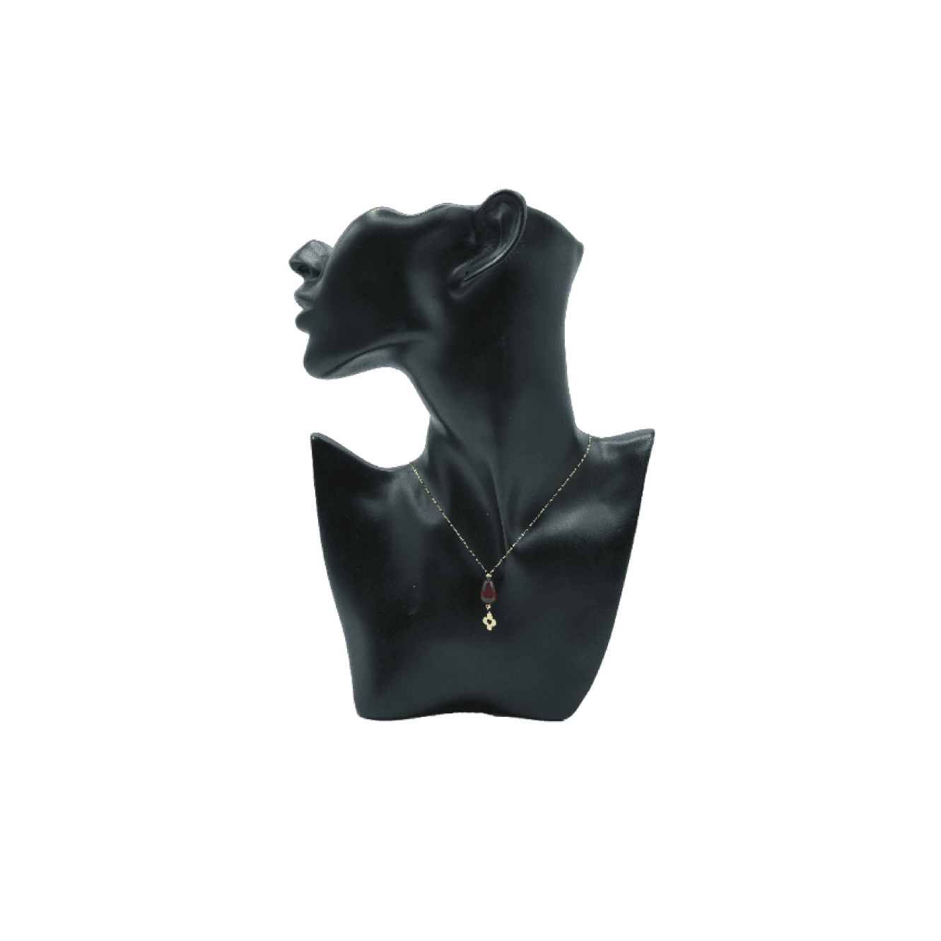 Collier en or jaune 18 Carat et Pierres fines ( 2g )
