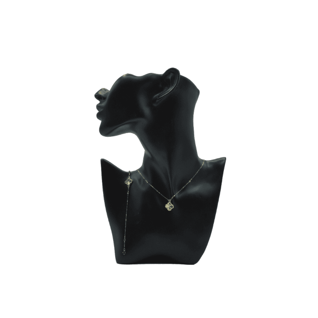 Collier Van Cleef en or jaune 18 Carat et Pierres fines ( 2,15g )