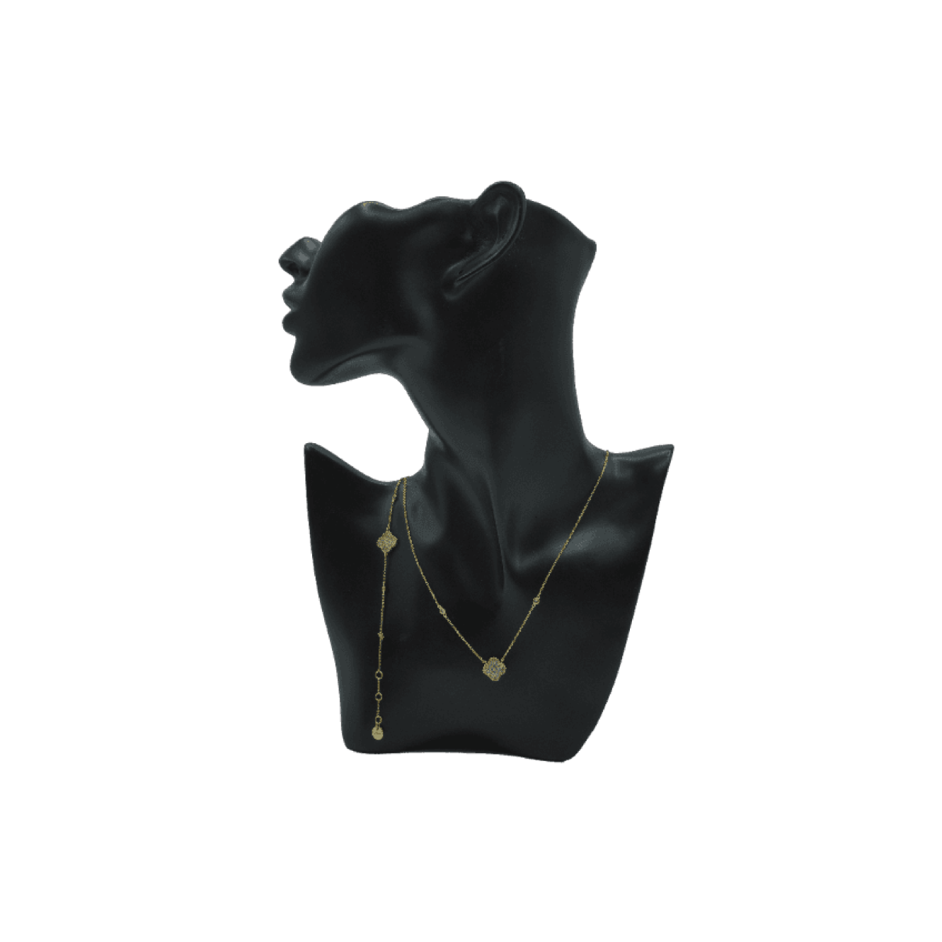 Collier Van Cleef en or jaune 18 Carat et Pierres fines  ( 5,40g )