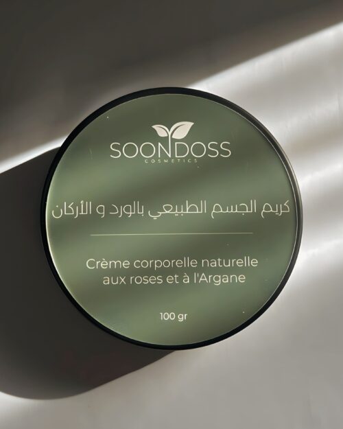 Crème corporelle naturelle aux roses et à l’Argan (100gr)