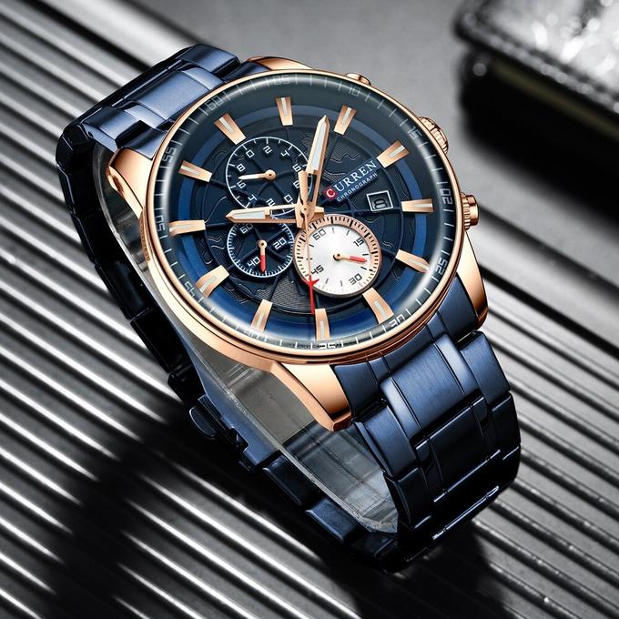 CURREN – montre-bracelet de sport pour hommes, avec chronographe