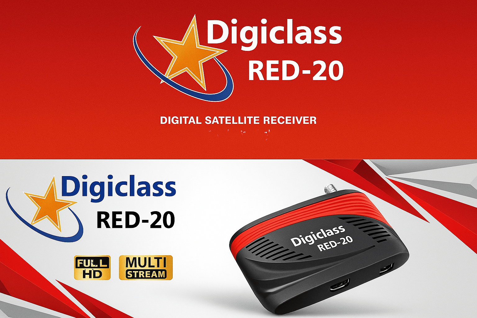 Digiclass RED-20 Digital Satellite TV Receiver