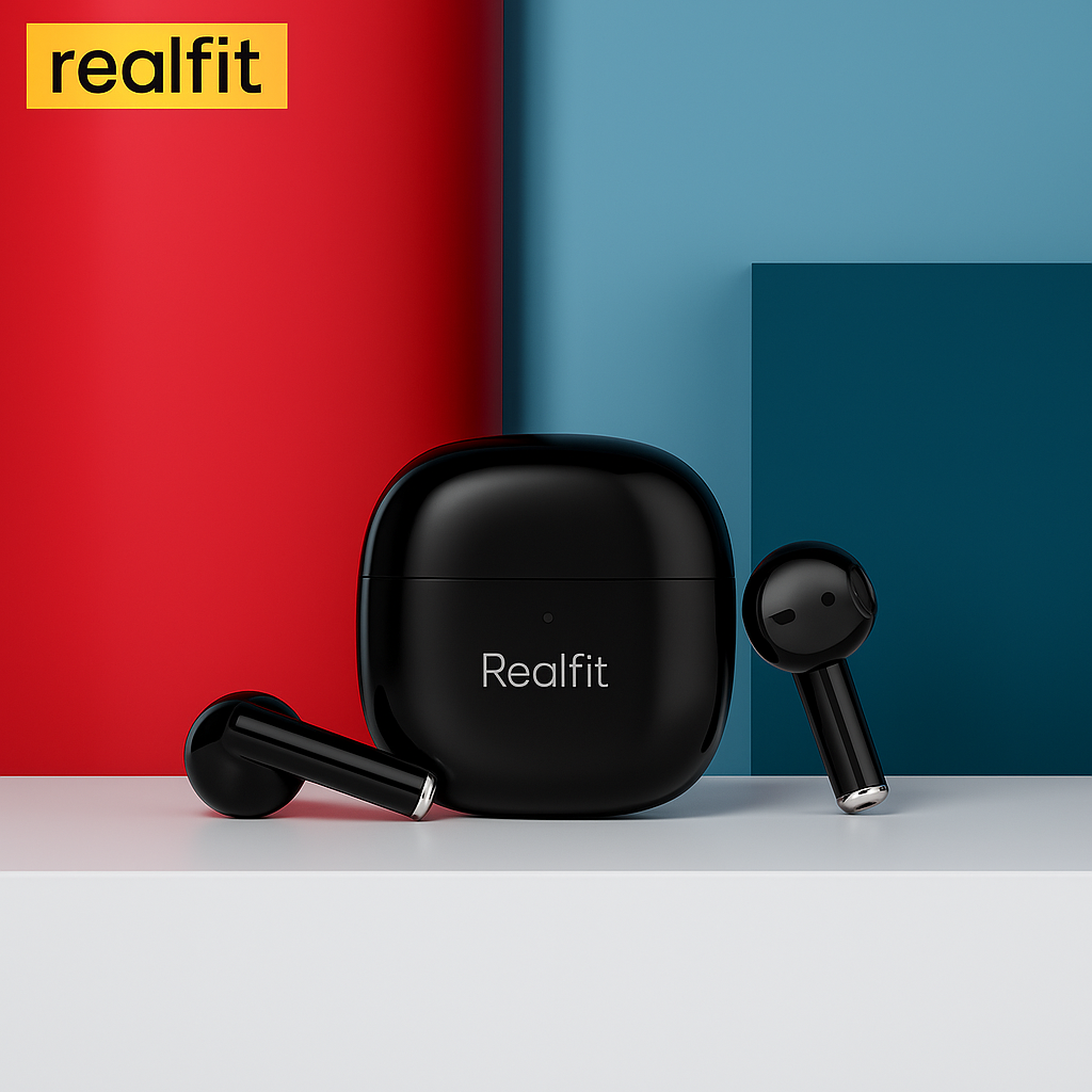 Écouteurs intra-auriculaires Bluetooth Realfit F1, Type-C Couleur : Noir