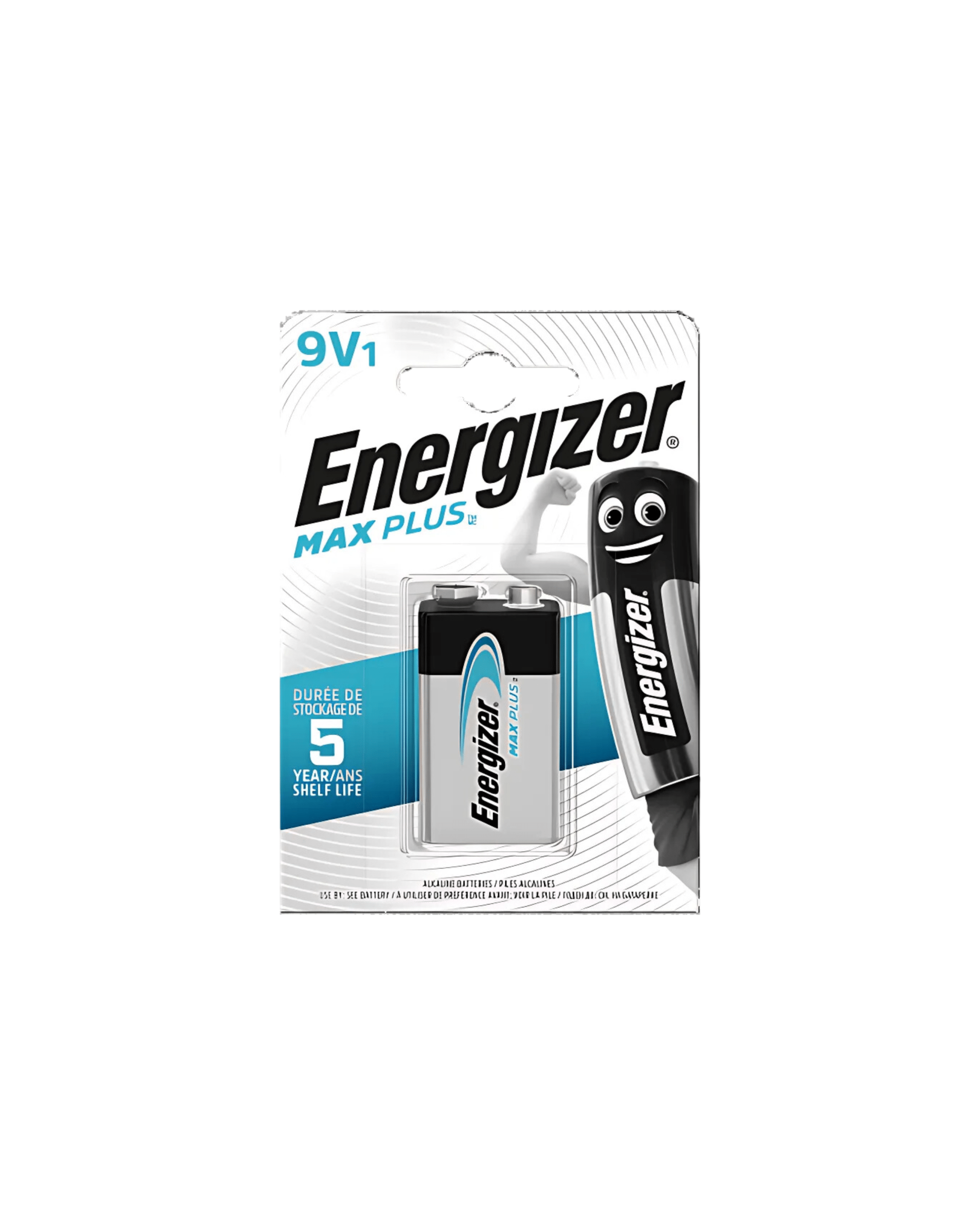 Energizer Max Plus Alcaline 9V, pack de 1 Pile