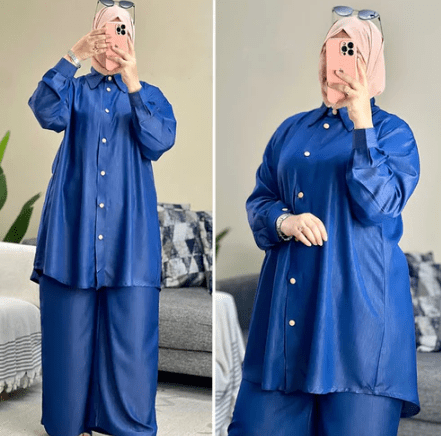 Ensemble Deux Pièces en Denim Fluide