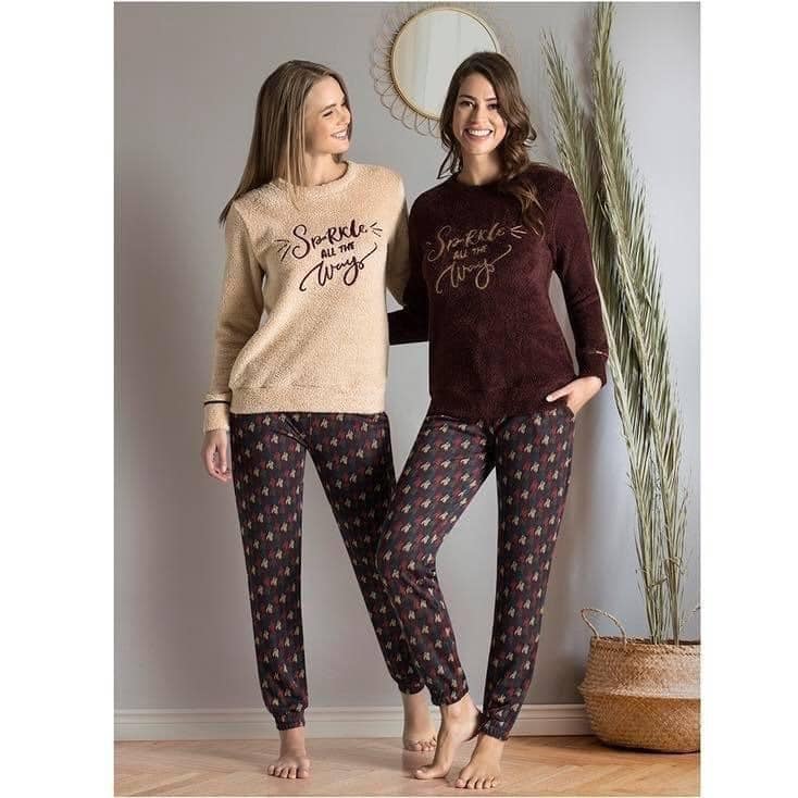 Ensemble Pyjama Polaire chaud et soyeux – Poleren
