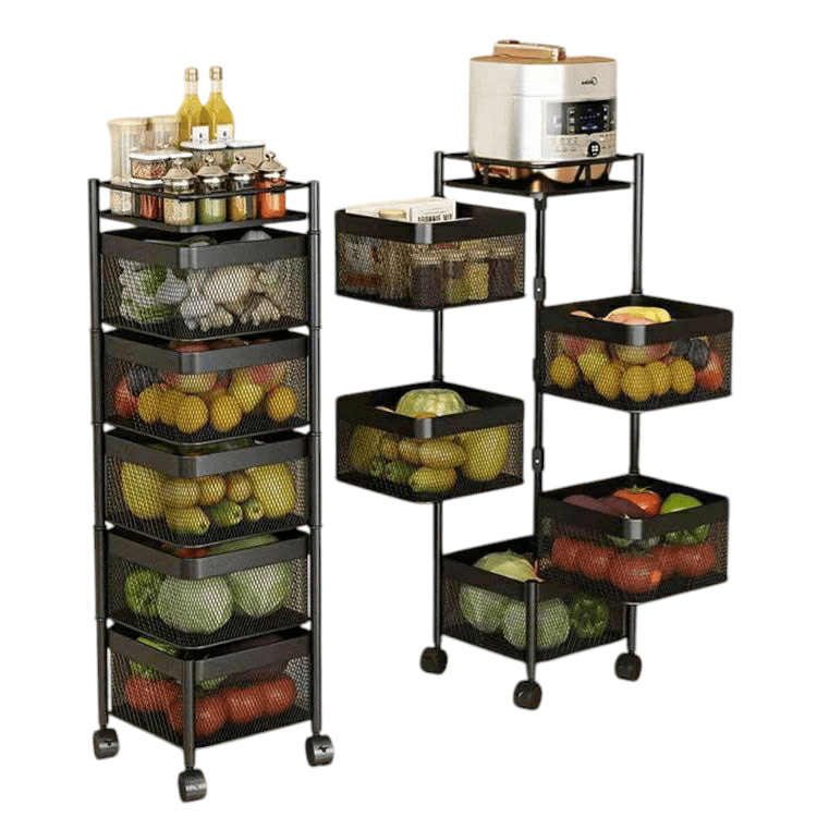 Étagères à cuisine légumes+fruits