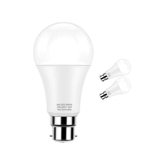 Gener'Ink Lot de 2 ampoules LED B22, 9W, forme bulbe, lumière blanc