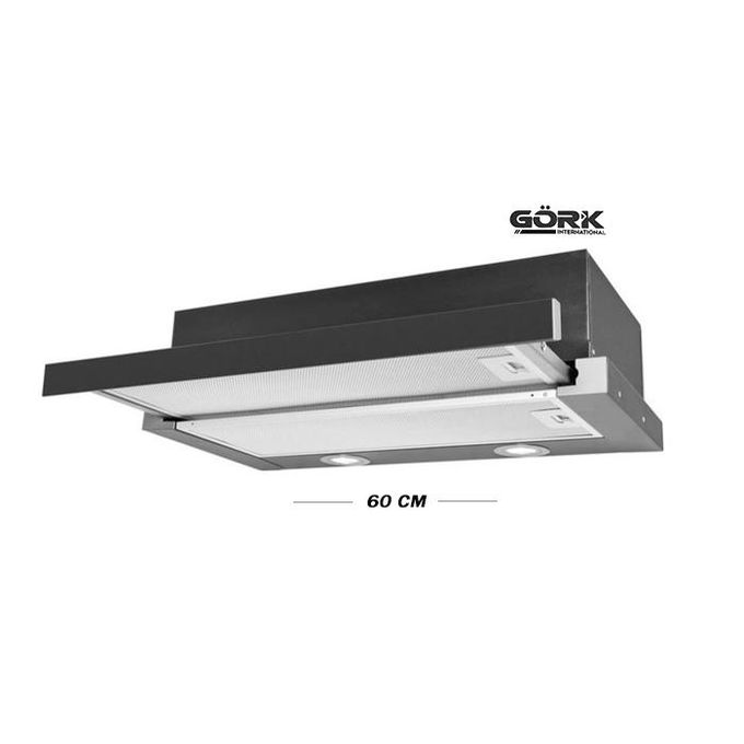 Gork International Hotte aspirante à écran plat 60cm - Noir