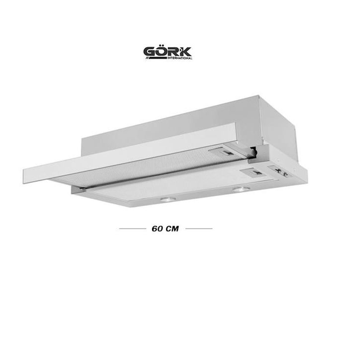 Gork International Hotte aspirante à écran plat 60cm - INOX