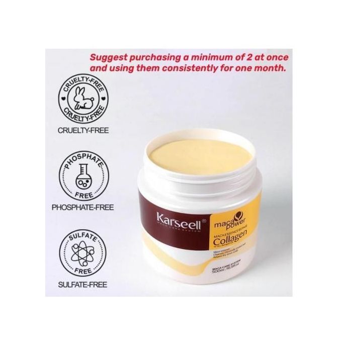 Karseell Collagen Hair Treatment Deep Repair Conditioning Argan Oil 250 Ml