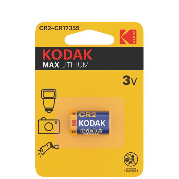 Kodak CR2 Pile 3 volts Batterie Max Lithium // Pour Appareil Photo // Pile CR2 3V
