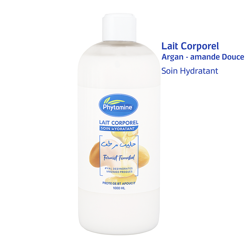Lait Corporel Hydratant – Argan, Amande Douce &amp; Avocat