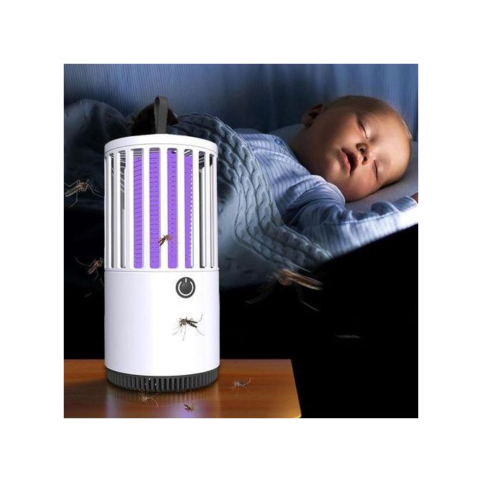 Lampe anti-moustiques avec ventilateur électrique 2 en 1, Lampe UV Anti-Moustique