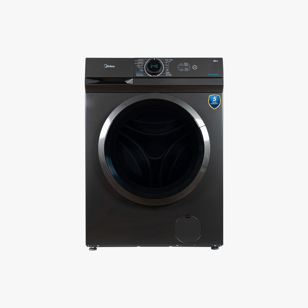 Laveuse-sécheuse intelligente Midea 10/7 kg avec moteur à onduleur BLDC, 1400 tr/min, machine combinée de lavage et de séchage à chargement frontal entièrement automatique, Wi-Fi, 16 programmes - Allergie/Soin à la vapeur/Nettoyage automatique, ...