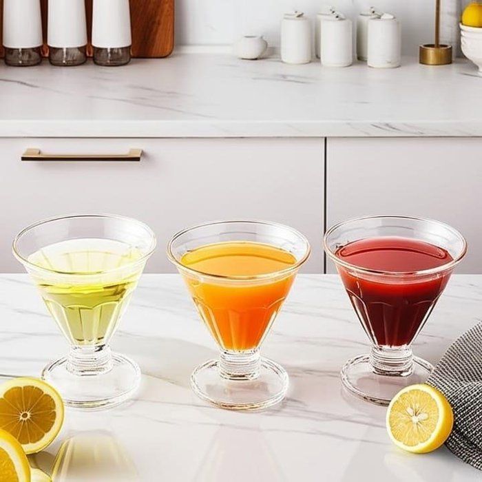 Lot de 3 coupes a glace - à dessert de 100 ml chaucune