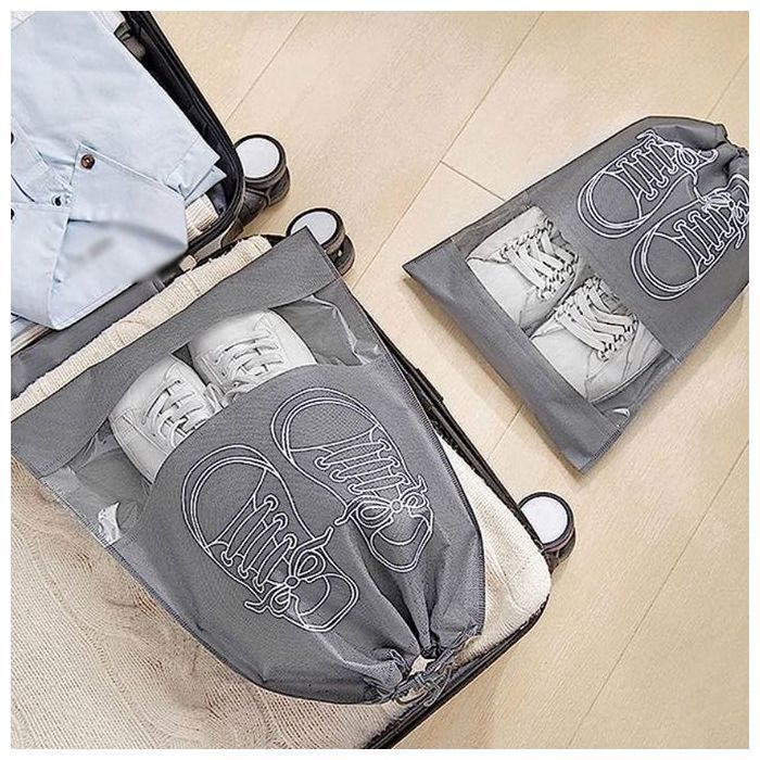 Lot de 3 Sacs à Chaussures 44cm/32cm -rangement ou de protection de Voyage