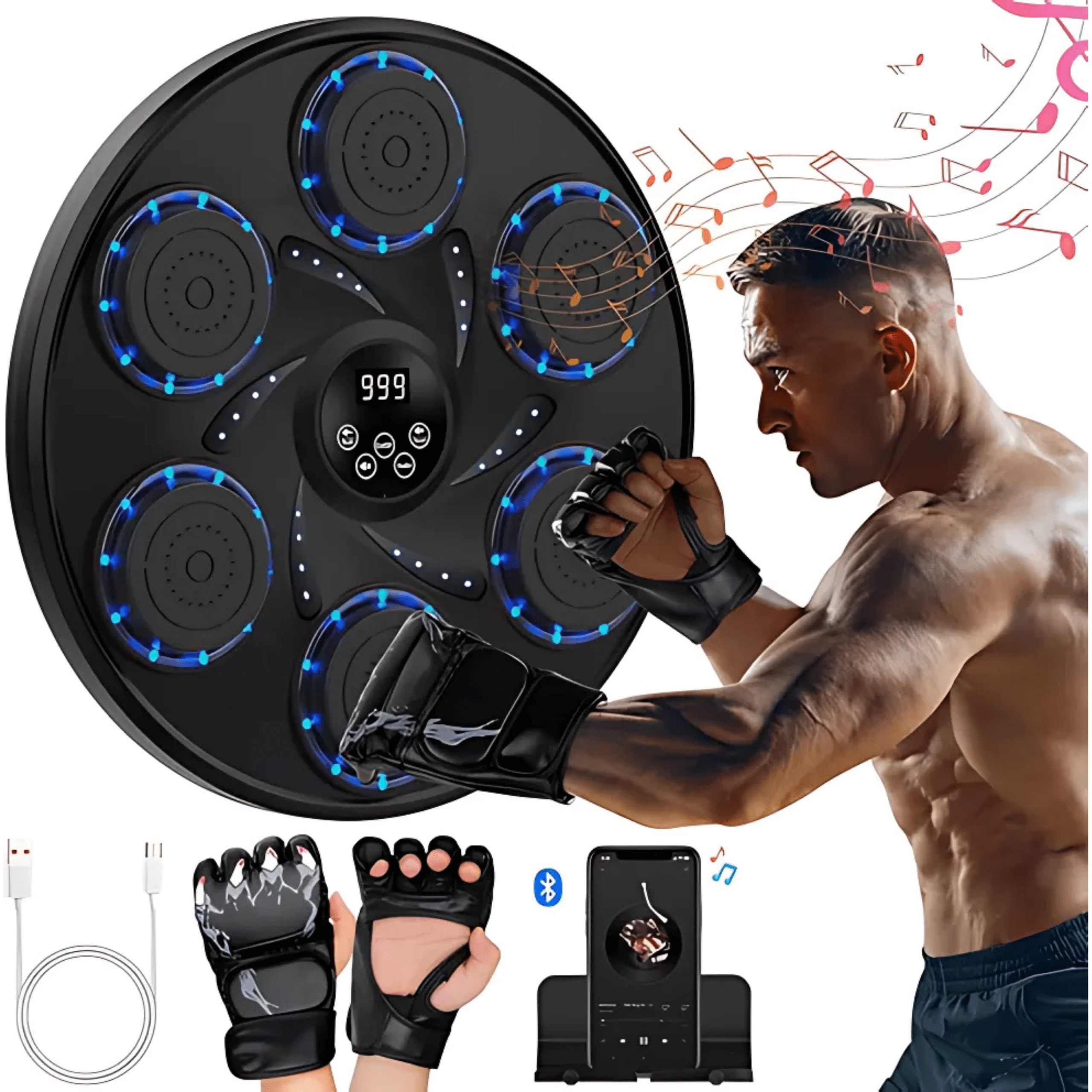 Machine de boxe musicale