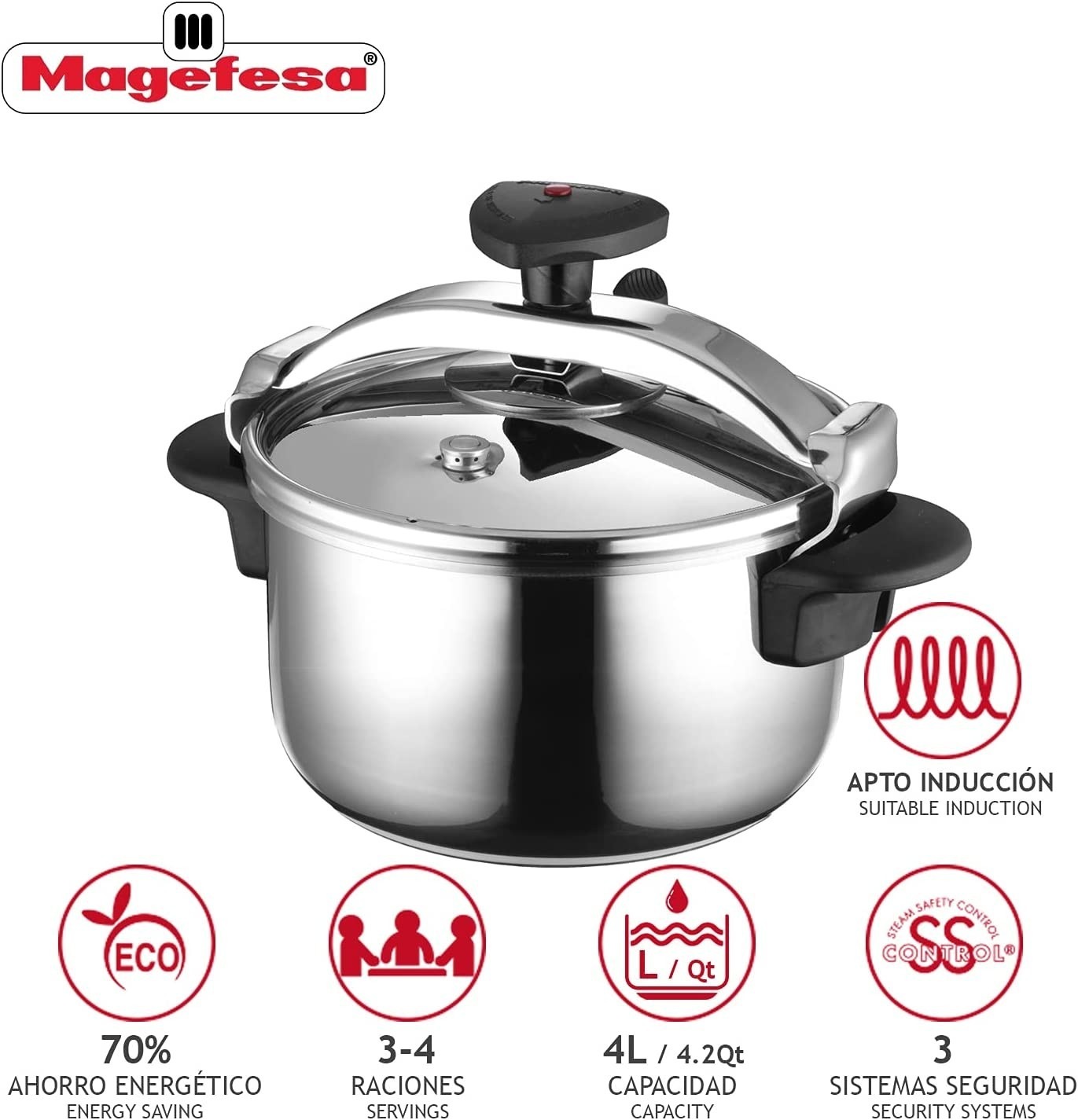 MAGEFESA COCOTTE CLASSIQUE INOX STAR 4L