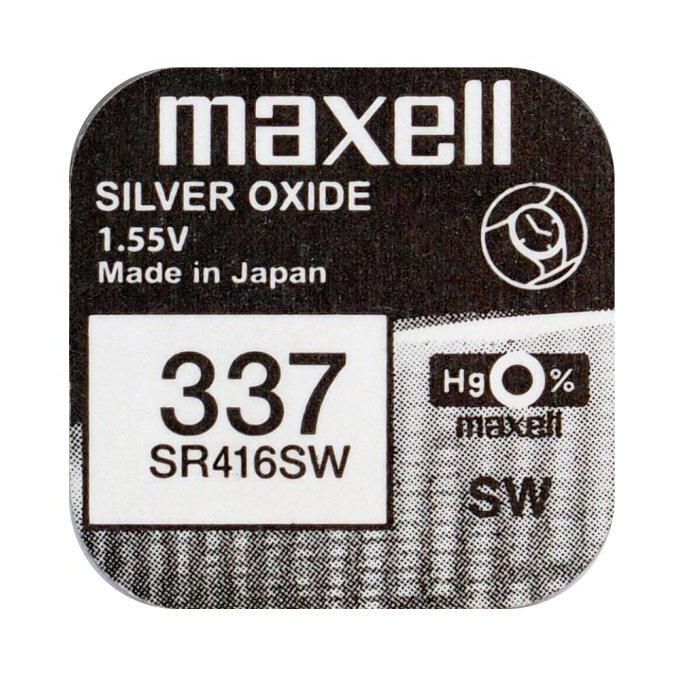 Maxell x1 pile silver 1.55 v / 337-sr416sw