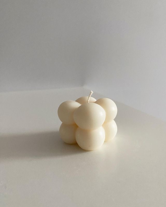 Mini Bougie Bubble Fabriquée à la Main