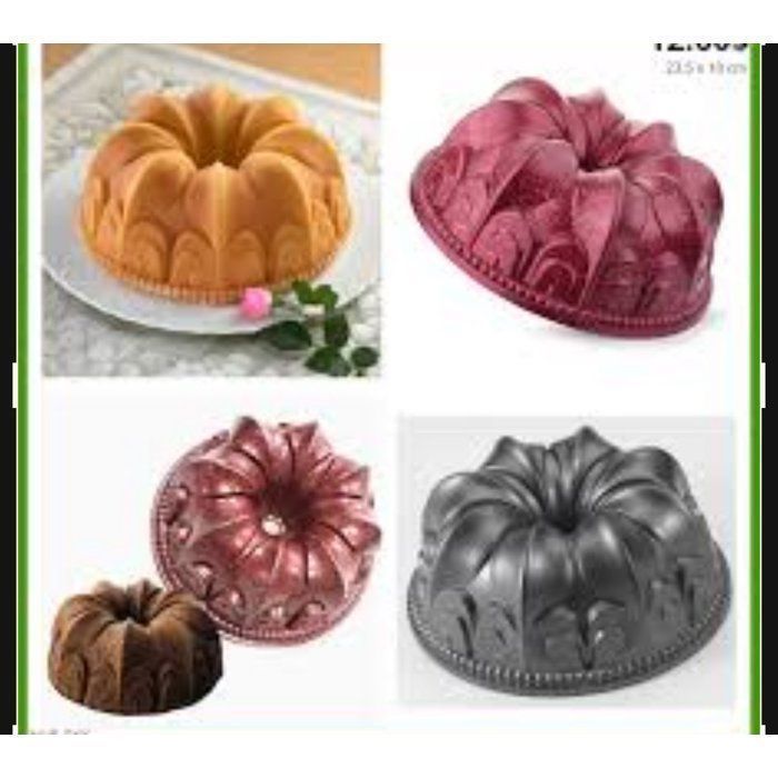 Moule magique à gâteau - Granit -couleur rouge - 23,5 cm - Antiadhésif - Facile à nettoyer