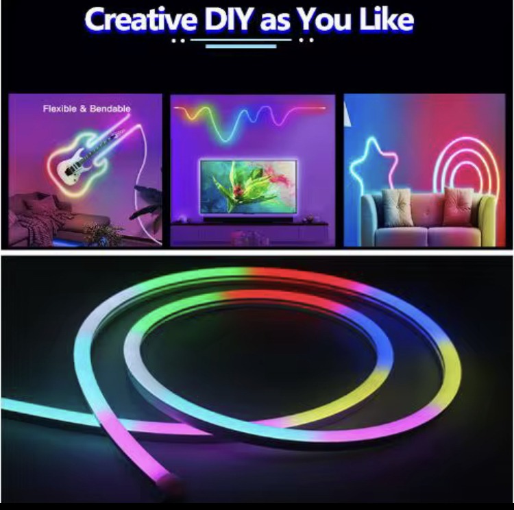 Néon corde 3 mètre lumière différant LED bande Flexible IP67 Strip Light 180 degrees Flexible 220v