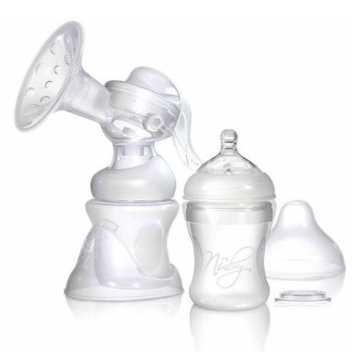 Nuby Tire-lait manuel avec 2 biberons 150ml, 240ml, et 2 coussinets