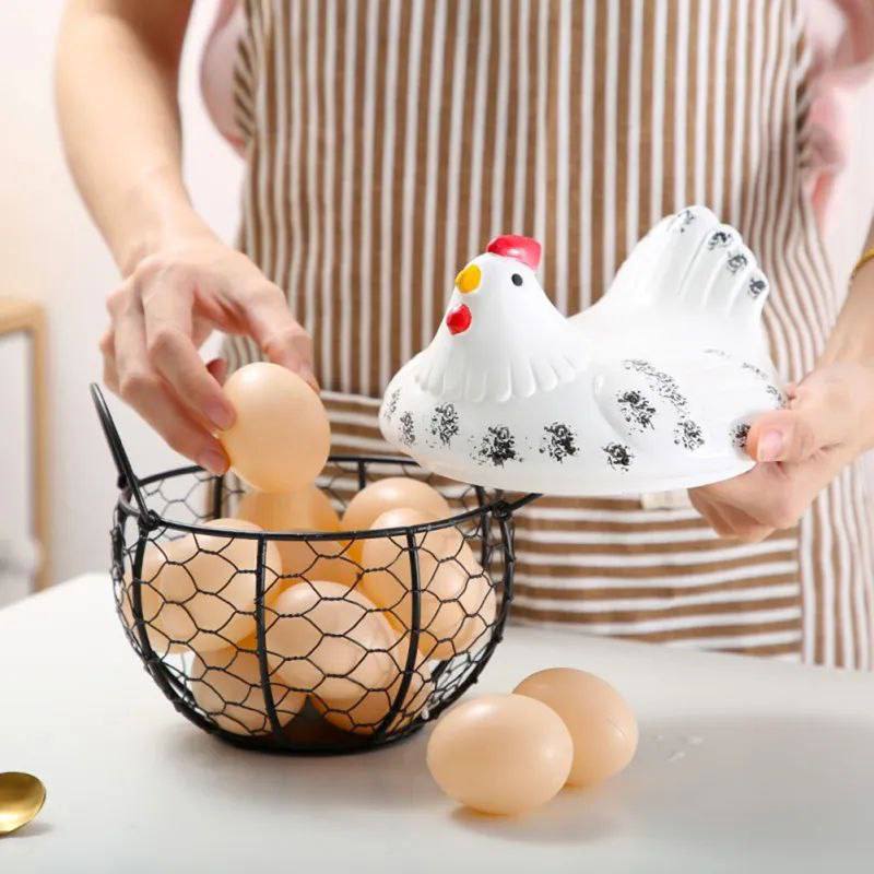 Panier à Œufs en Céramique