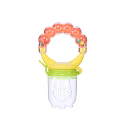 Passoire Sucette alimentaire à fruit pour bébé, hochet cloche pour apaiser bébés