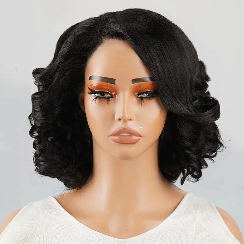 Perruque cheveux courts - Noir 12inch/30.45cm
