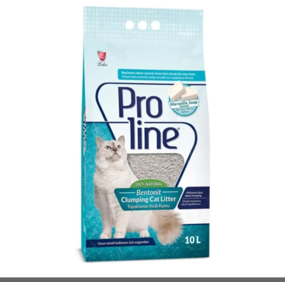 Proline Litière Agglomérante pour Chats - Lavande 10L