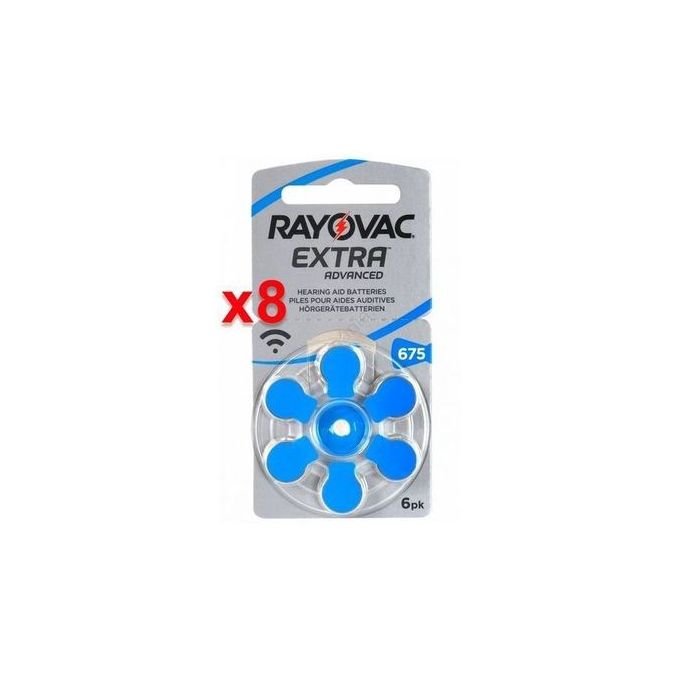 Rayovac Piles auditives 675 Extra advanced Pack 1x8