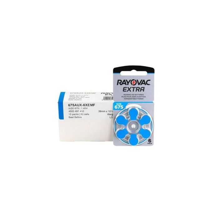 Rayovac piles auditives pack 10 x 6 675 Extra advanced