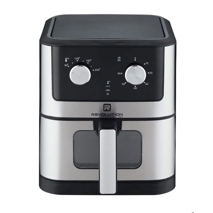 Revolution FRITEUSE SANS HUILE - 8L - DIGITAL CONTROL - 1800W - 200°C - FENÊTRE VISIBLE - 60 MINS - R-AF04