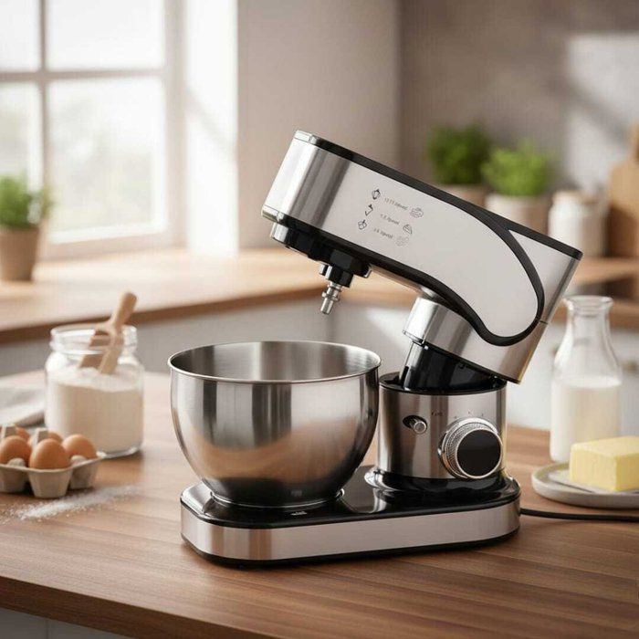 Robot pétrin 7l digital 1500 W -12 VITESSES ET MINUTERIE -BOITIER EN ABS -REVETEMENTS EN ACIER INOXIDABLE
