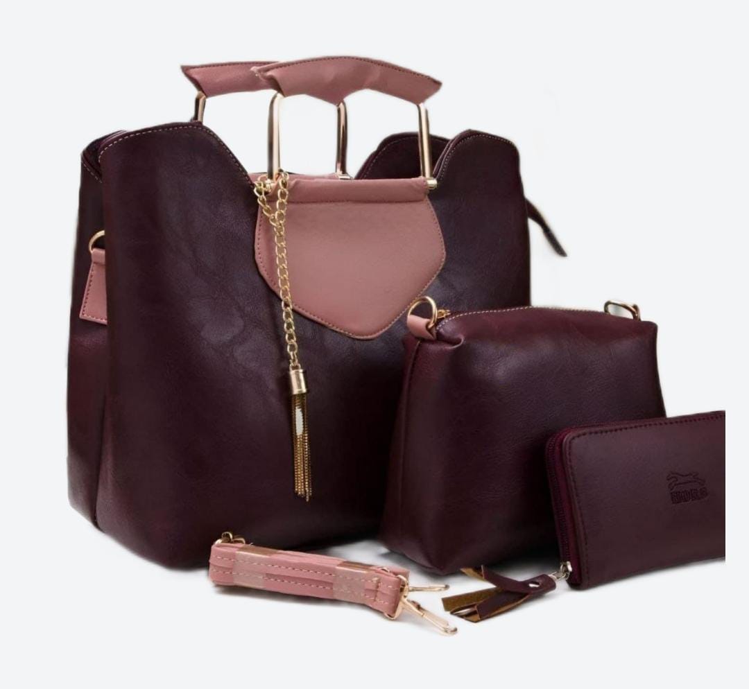 Sac a main pour femme de Luxe haute qualité 3 piece cuir