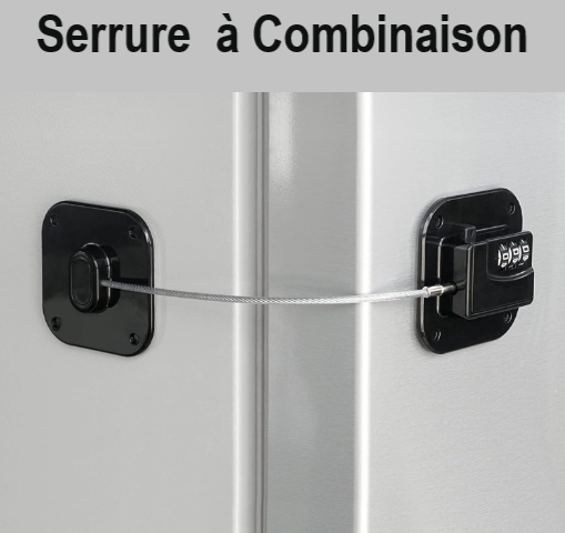 Serrure à combinaison robuste, pour réfrigérateur, armoires, fenêtres, tiroirs et armoires de sécurité pour enfants