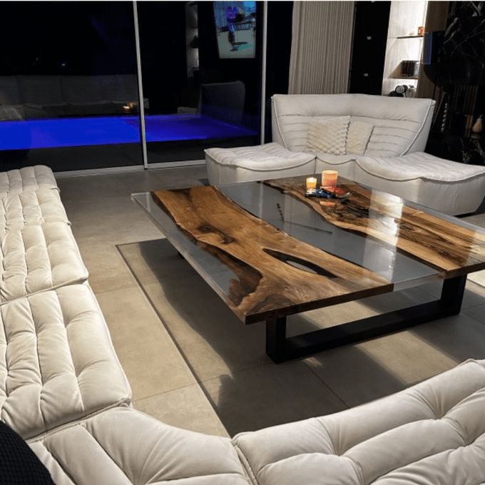 Table en epoxy