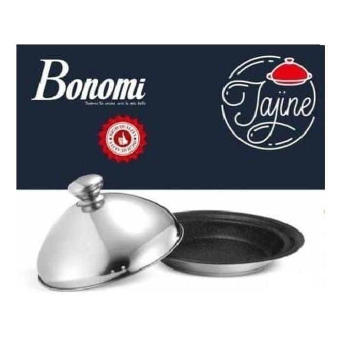 Tagine - Inox - 36CM - Couvercle en inox - Compatible tous feux - Granit