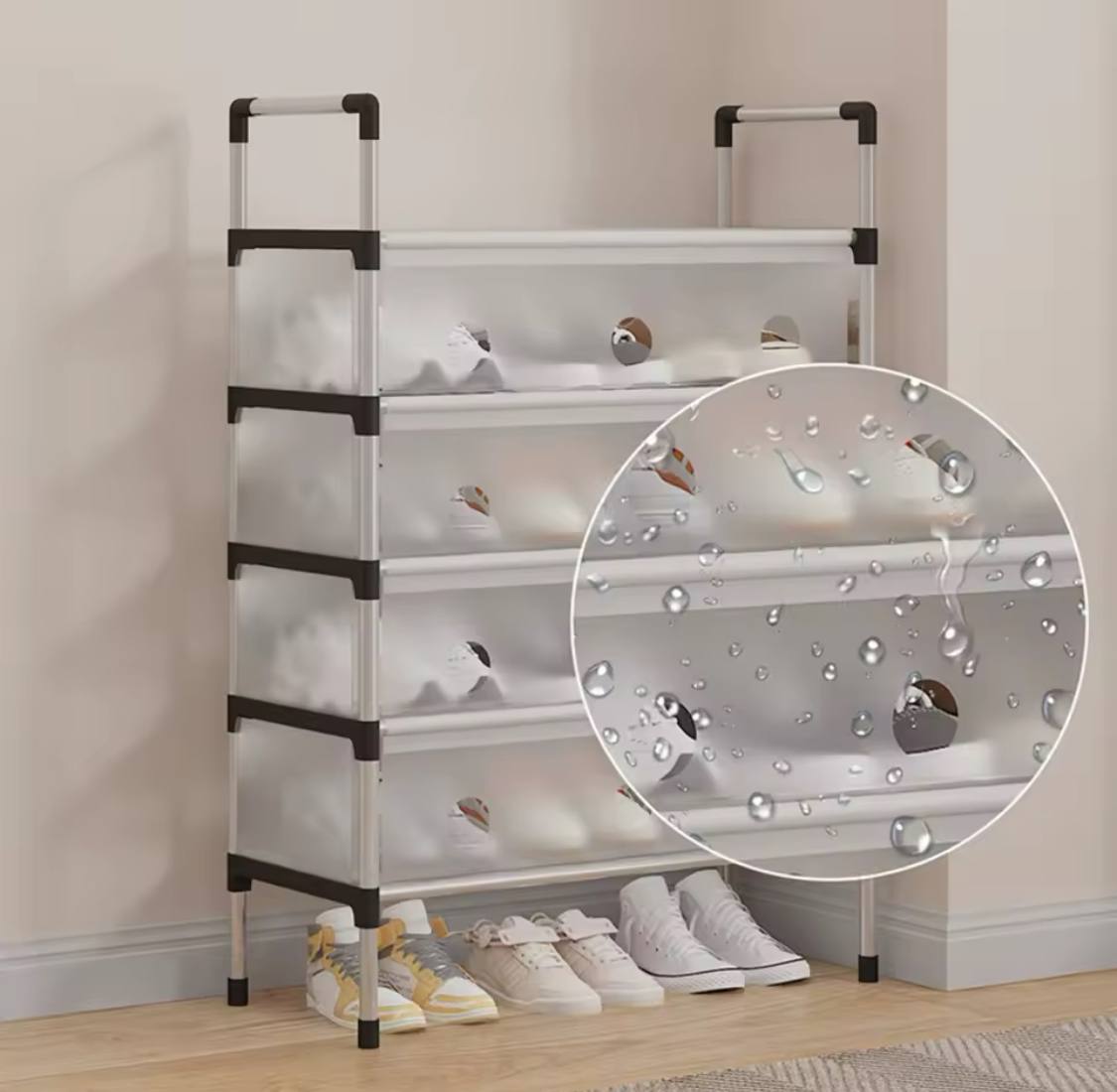 Un meuble à chaussures