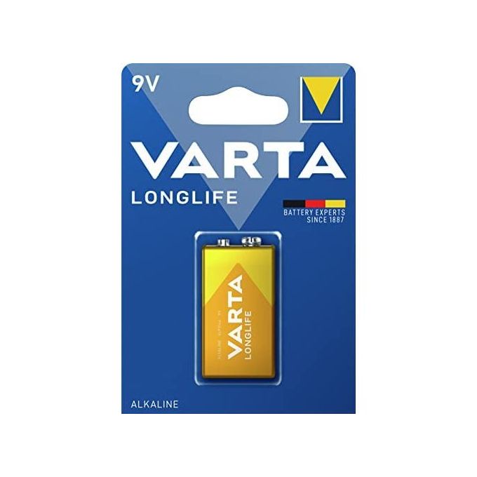VARTA Batterie Alcaline 9V Référence 6LR61 Pile 9 volt