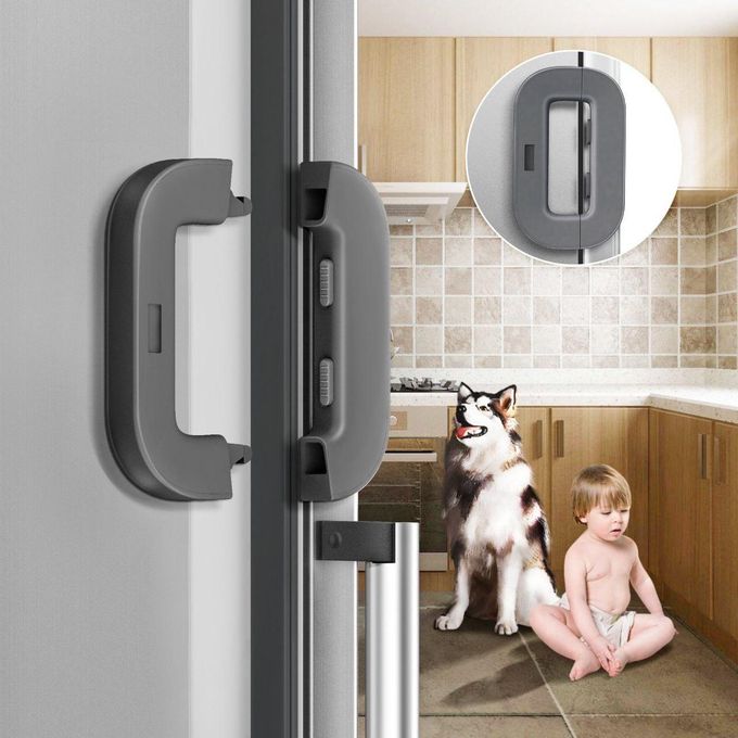 Verrou de Sécurité pour Réfrigérateur et Congélateur Bloque Armoire pour Enfants Protection Anti Pincement Bébé
