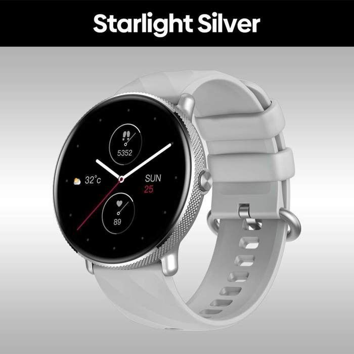 Zeblaze GTR 3 Pro - Montre Intelligente AMOLED Affichage 316L En Acier Inoxydable - Silver