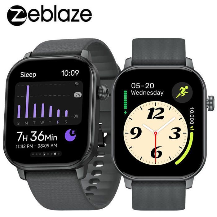 Zeblaze GTS 3 GPS montre intelligente extérieure Bluetooth appelant 2.01 - Noir